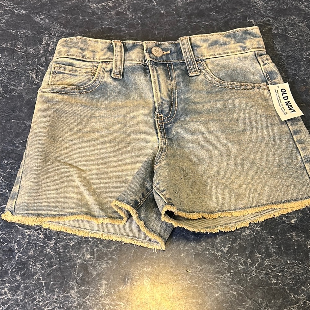 Old Navy Blue Casual Denim Shorts with‎ Frayed Hem